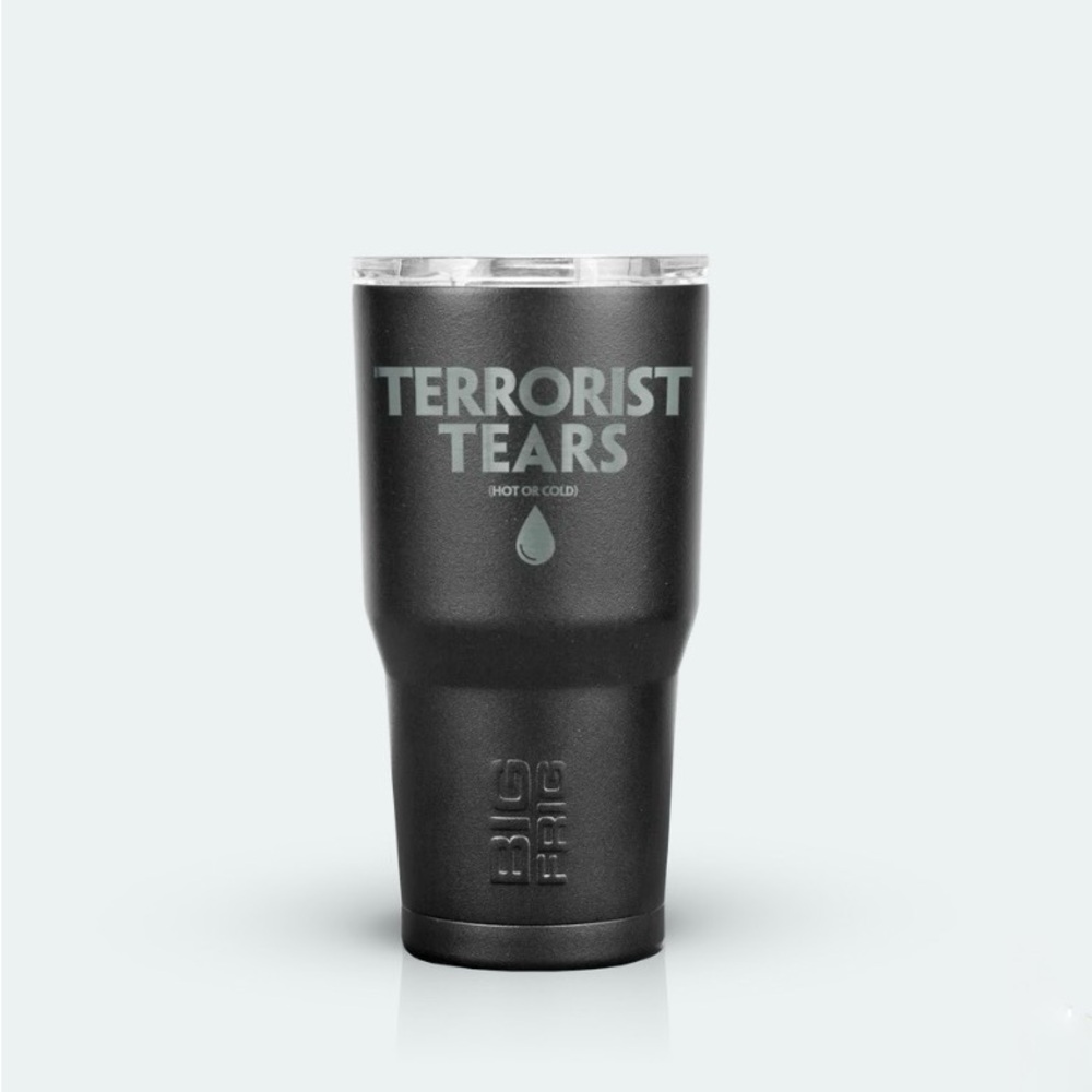 NWT Big Frig DW Insulated Tumbler "Terrorist Tears" in Black